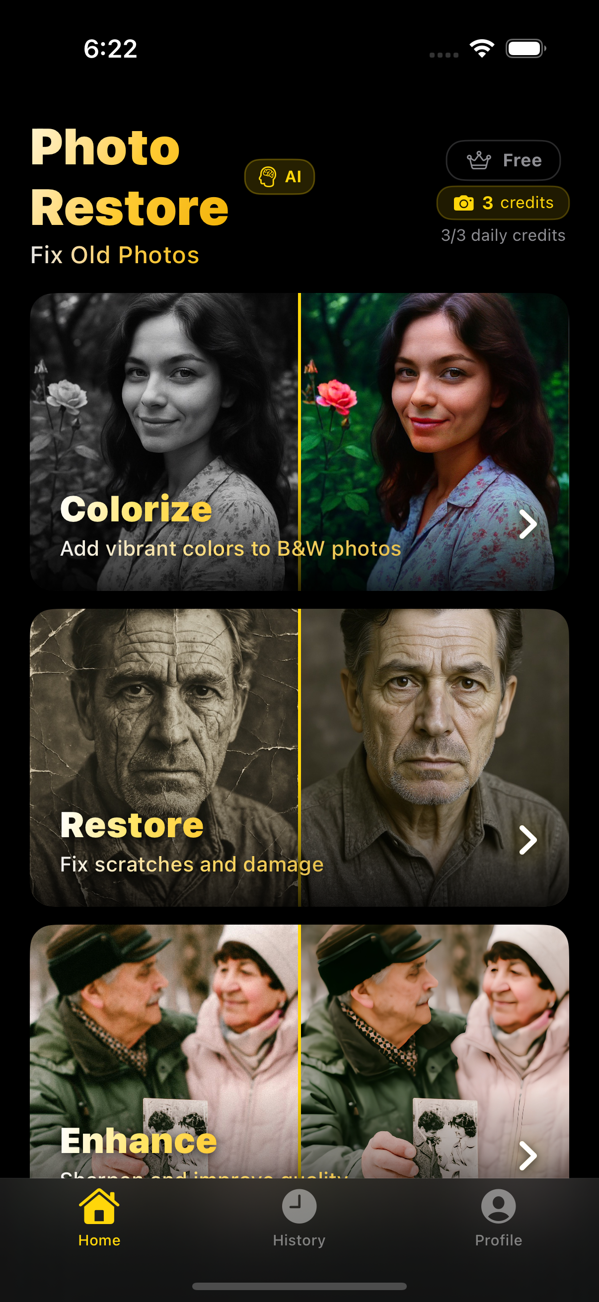 Photo Restore preview